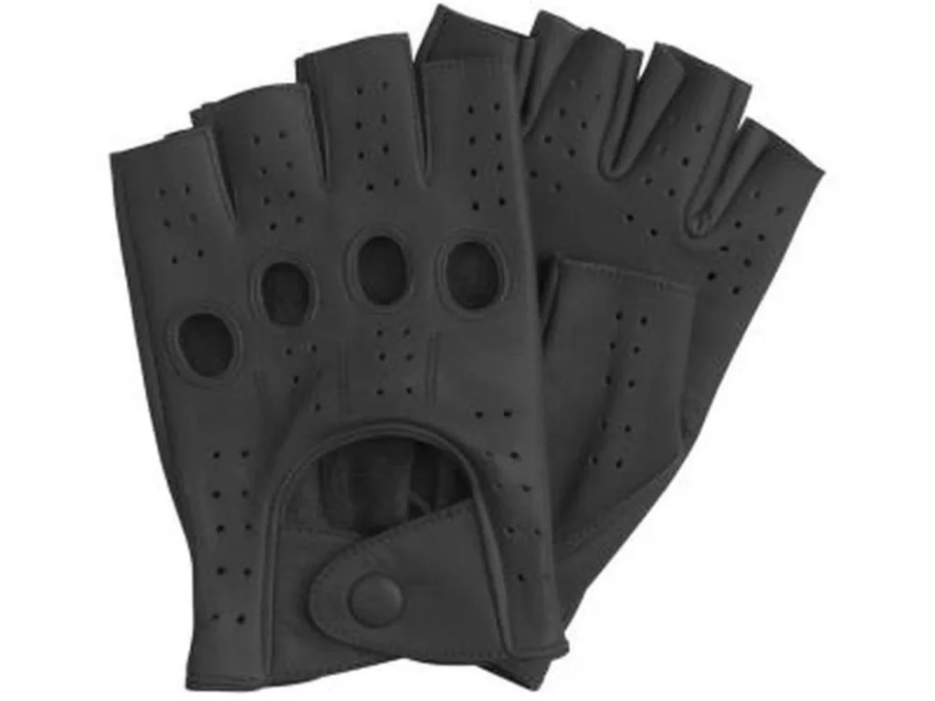 Kožne moto rukavice za vožnju bez prstiju