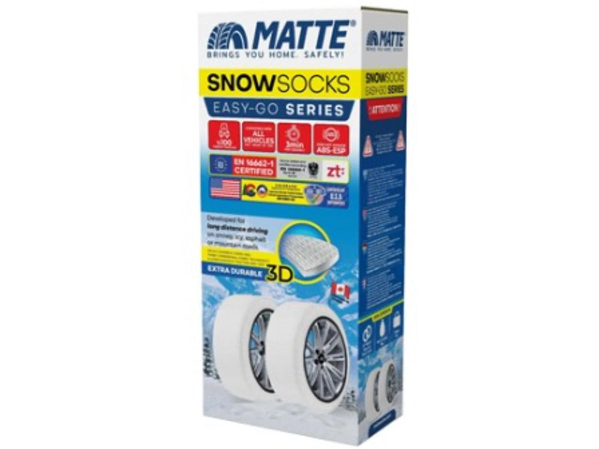 Matte Easy-Go Series čarape za sneg, bele, u uspravnoj kutiji