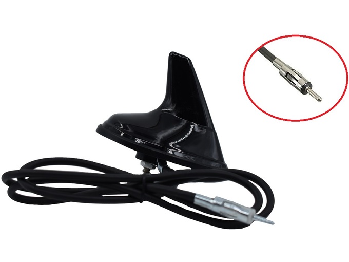 Kettz Auto antena SHARK FM/AM KT-AA04, crno ajkulino peraje sa kablom i DIN utikačem
