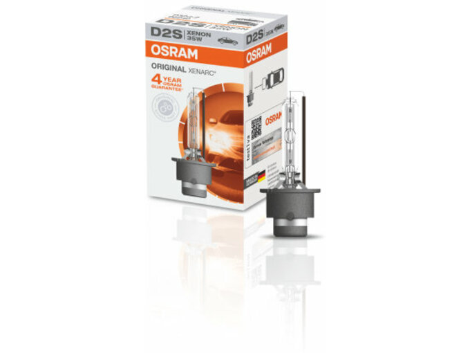 Osram Xenarc Original D2S 35W ksenon sijalica pored kutije sa oznakom cetiri godine garancije