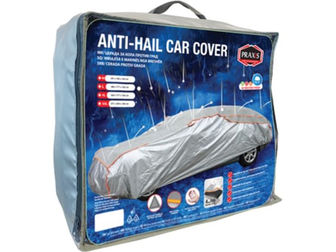 Praxis protivgradna cerada za putnički auto u torbi, na kutiji veličine M, L, XL i XXL