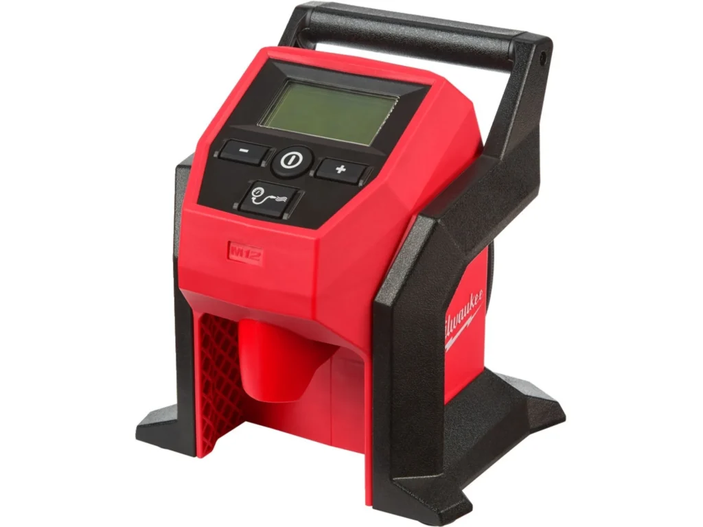 Milwaukee M12BI crveni kompresor za gume sa LCD ekranom, bez baterije