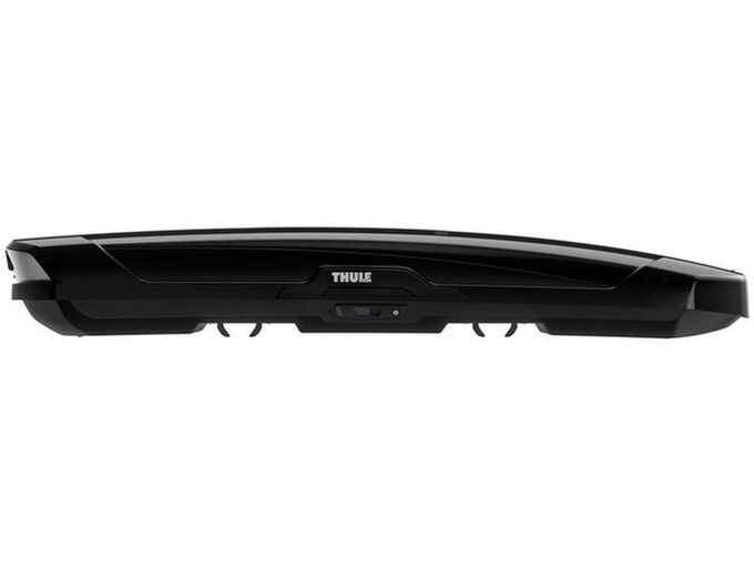 Thule Motion XT Alpine krovni kofer, crni sjajni, dugačak i nizak, pogled sa strane
